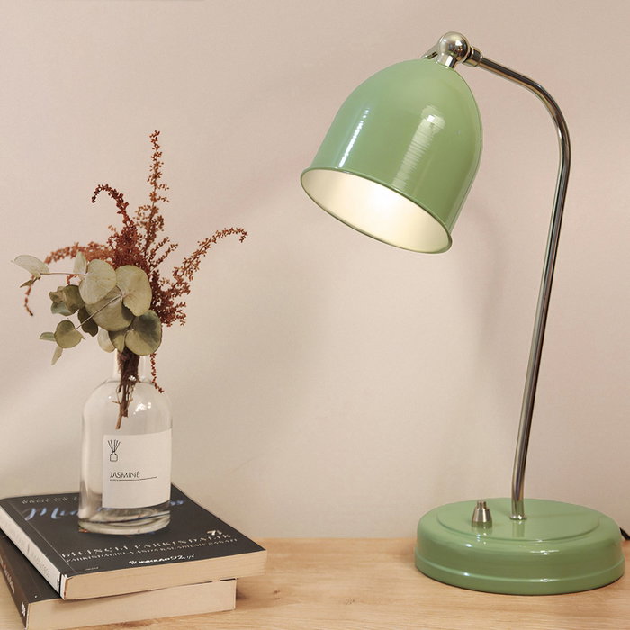 Opviq Lámpara de Mesa de Cuerpo Metálico Verde Opviq Lámpara de Mesa de Cuerpo Metálico Verde